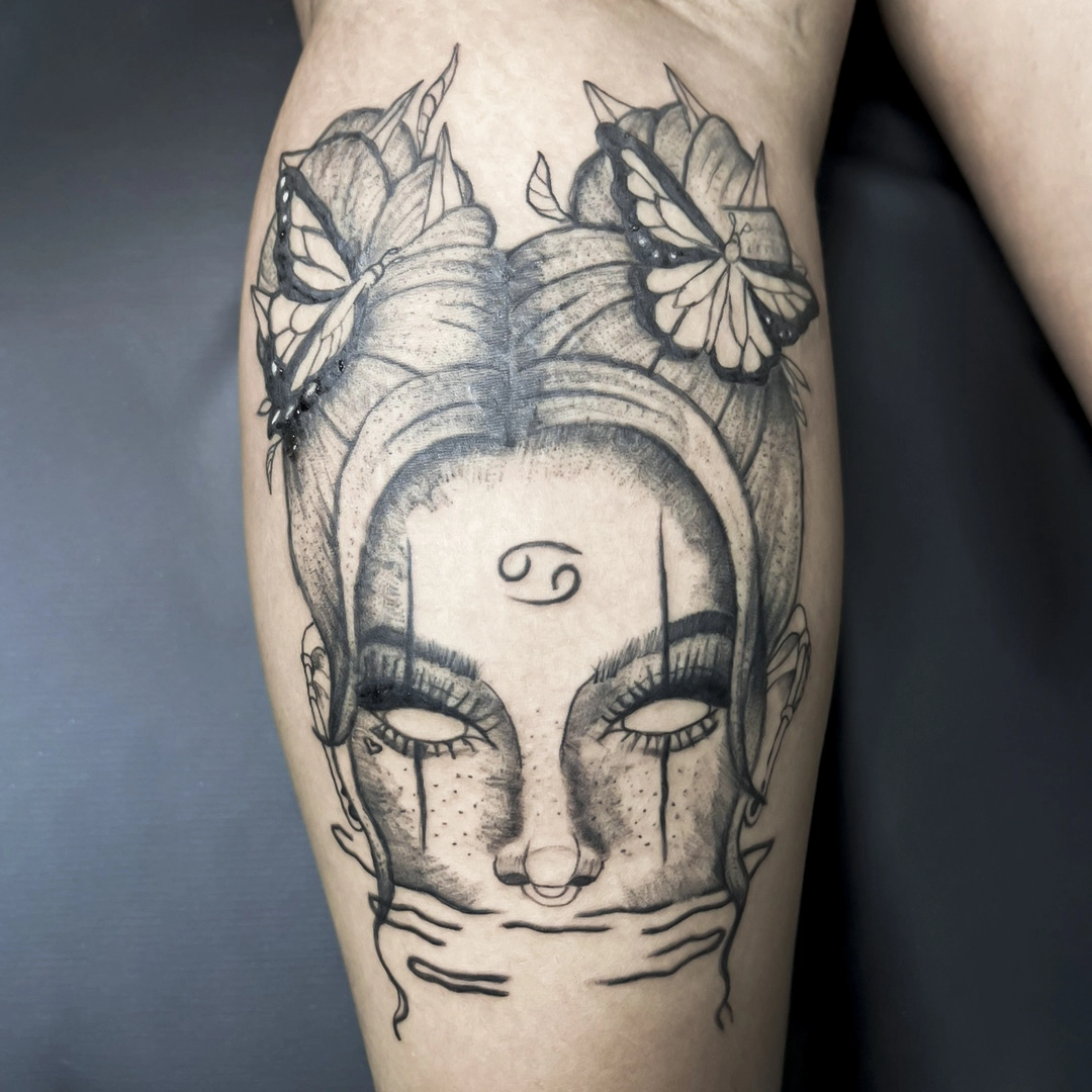 tatuagem joinville centro tatuador rosto feminino